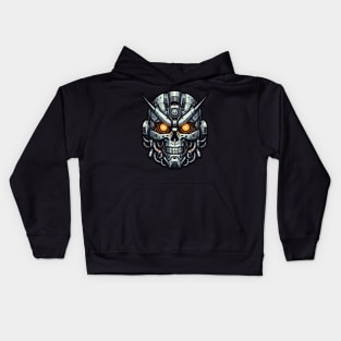 Biomech Skull S01 D46 Kids Hoodie